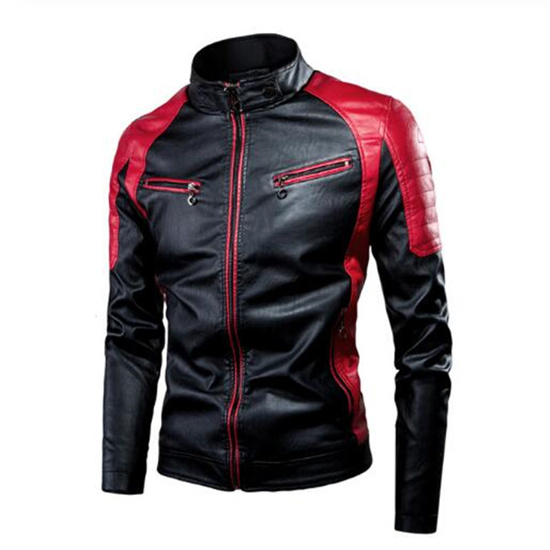 Men PU Jacket 2020 Spring AutumnCasual Motor Spliced Fleece Leather Jacket Fashion Biker Vintage Warm Leather Coat, Coffee 1
Men PU Jacket 2020 Spring AutumnCasual Motor Spliced Fleece Leather Jacket Fashion Biker Vintage Warm Leather Coat, Coffee 1