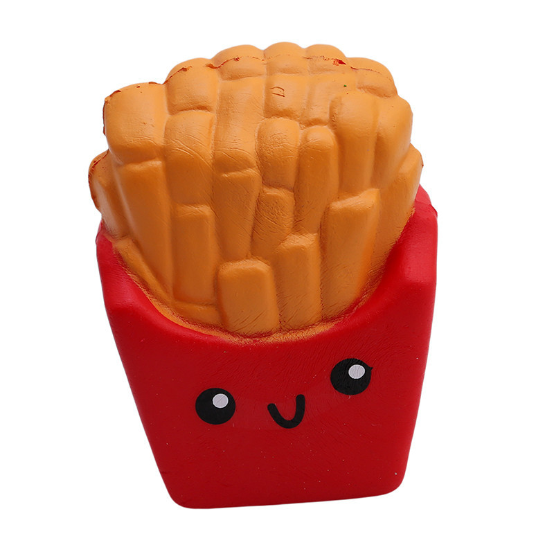 Slow Rebound Squishy Toys Cartoon Milk Carton Hamburger Chips Popcorn Squeeze Fidget Toy Stress Relief Decompression Toys Anxiety Reliever