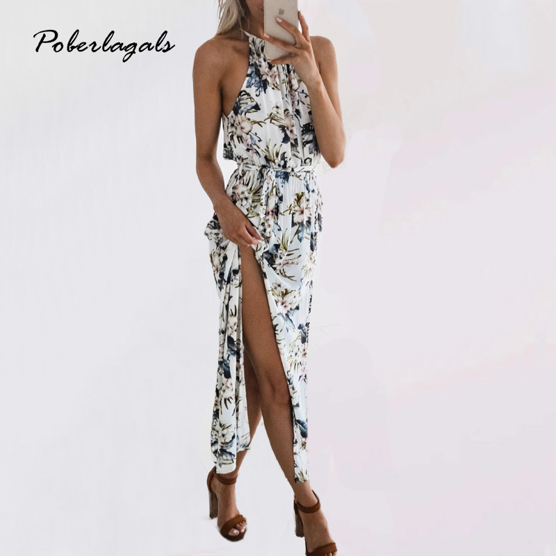 Summer Vintage Womens robe dress Women Bohemia print Sexy Halter High Ripple Design Waistband Dresses vestido2018 Maxi sundress, As picture
Summer Vintage Womens robe dress Women Bohemia print Sexy Halter High Ripple Design Waistband Dresses vestido2018 Maxi sundress, As picture