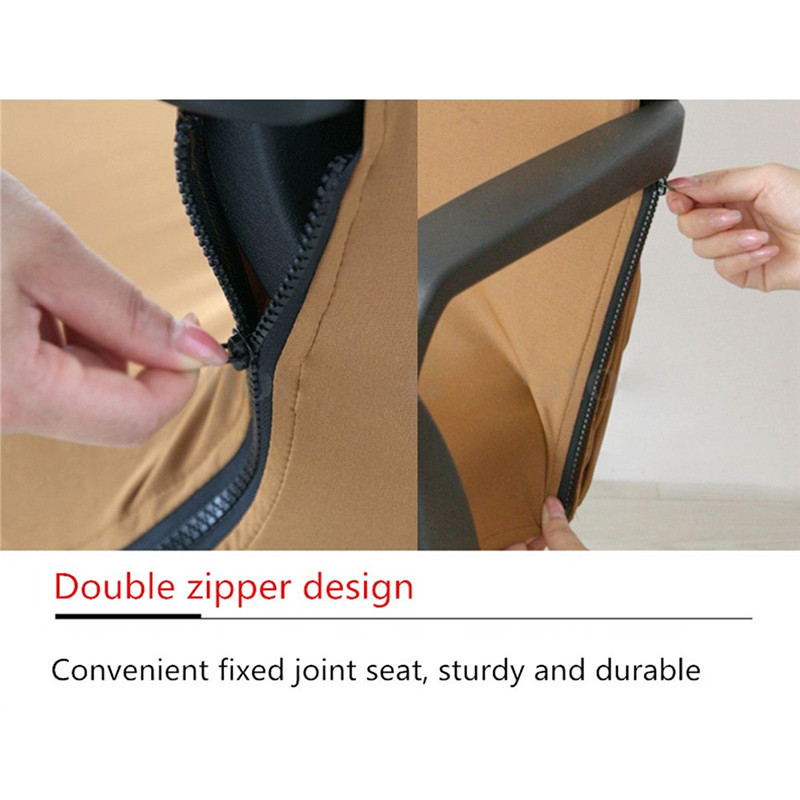 1PC Modern Office Chair Cover Spandex S M L High Elastic Fabric Slipcover Chair Case 6 Colors Home Computer Black Covers