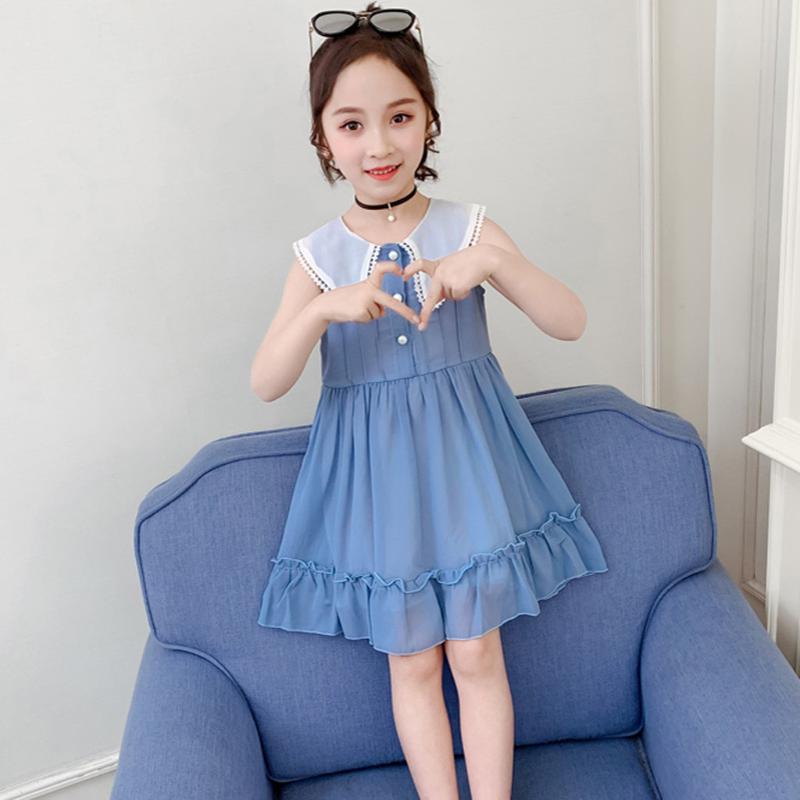 Summer Girls Dress 2020 Lapel Sleeveless Solid Princess Dress Kids Party Chiffon Ruffles Casual Ju8, As pic
Summer Girls Dress 2020 Lapel Sleeveless Solid Princess Dress Kids Party Chiffon Ruffles Casual Ju8, As pic