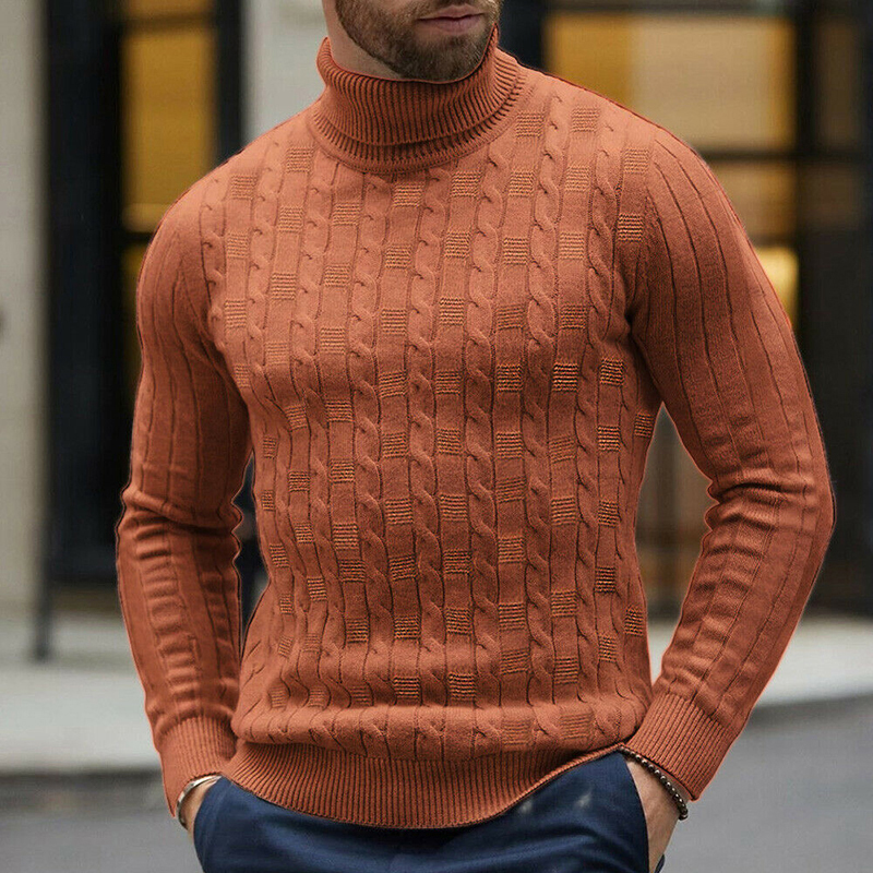 Men' 2019 Winter Autumn Turtleneck Sweater Wool Twist Knitted Pullover Tops Warm Knitwear Male Charming Solid Color Sweaters, Beige
Men' 2019 Winter Autumn Turtleneck Sweater Wool Twist Knitted Pullover Tops Warm Knitwear Male Charming Solid Color Sweaters, Beige