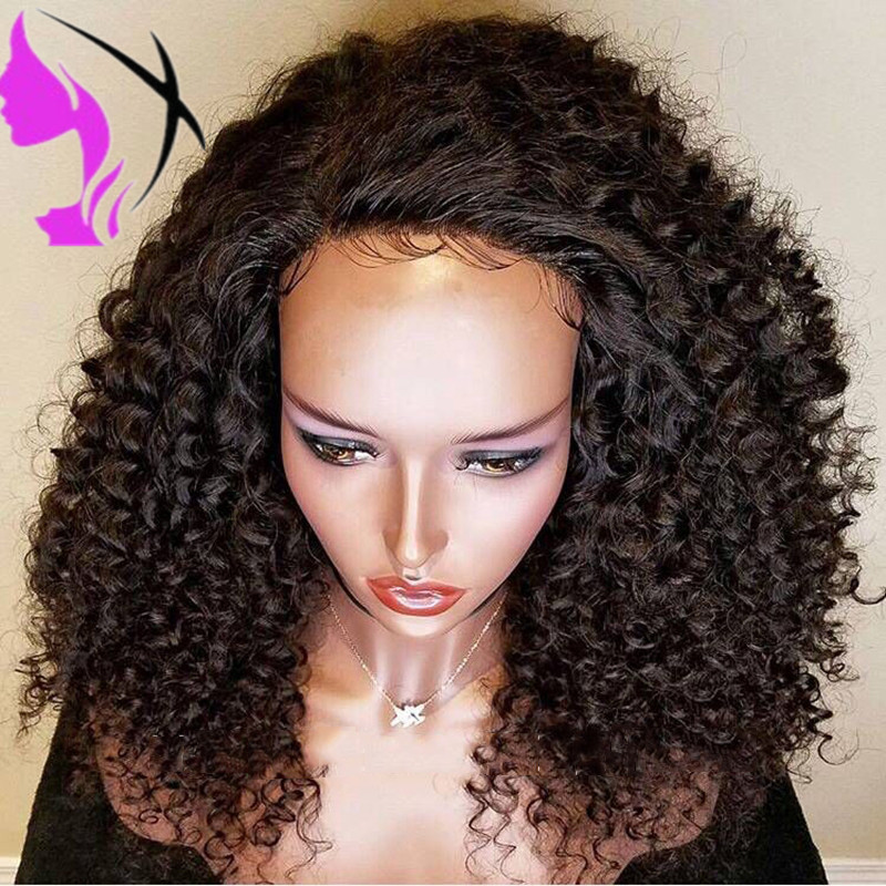 Afro Kinky Curly Wig Synthetic lace front Wigs for African Women Black Natural Afro High Temperature Hair