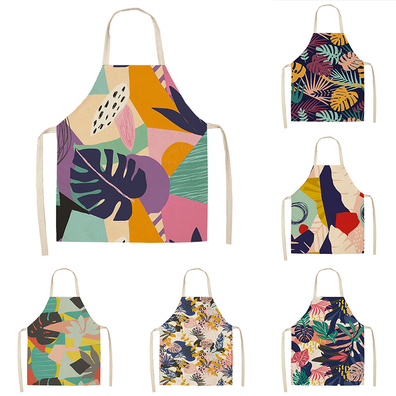 Tropical Plant Antifouling Kitchen Apron Cotton Linen Sleeveless man women Chef Cooking Aprons Kitchen accessories 68*55cm
Tropical Plant Antifouling Kitchen Apron Cotton Linen Sleeveless man women Chef Cooking Aprons Kitchen accessories 68*55cm