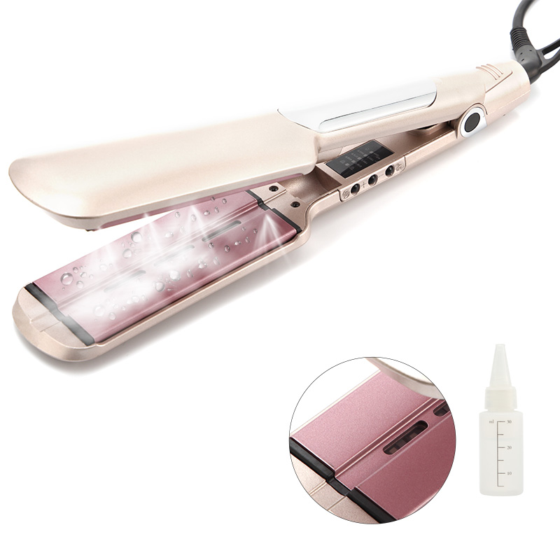 Titanium Plate Professional Hair Straightener lONIC Infrared Hair Straightener Straightening iron LCD Display Flat Iron
Titanium Plate Professional Hair Straightener lONIC Infrared Hair Straightener Straightening iron LCD Display Flat Iron