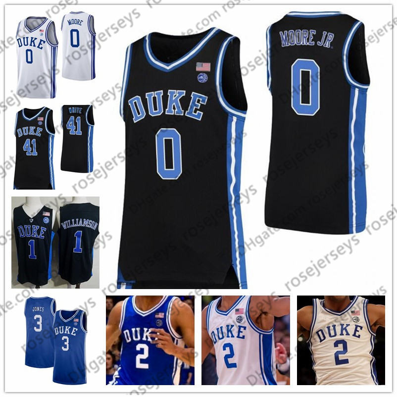 2020 Duke Blue Devils #0 Wendell Moore Jr. 13 Joey Baker 14 Goldwire 30 Michael Savarino 50 Justin Robinson Royal Black White Jersey, 2019 black
2020 Duke Blue Devils #0 Wendell Moore Jr. 13 Joey Baker 14 Goldwire 30 Michael Savarino 50 Justin Robinson Royal Black White Jersey, 2019 black