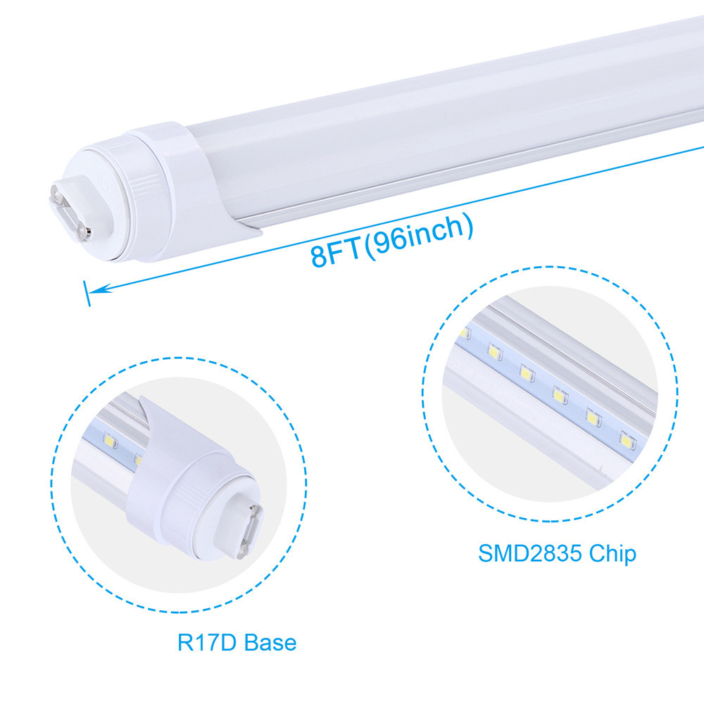 V Shaped Double row 8ft T8 rotatable Led Light Tubes R17D Rotating T8 Led bulbs 65W 45W Shop Light Warehouse Light