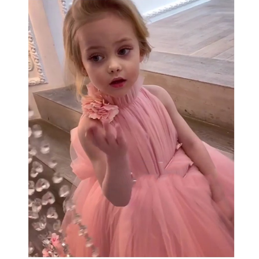Pretty 3D Flower Tutu High Low Girls Pageant Dresses High Collar Puffy Tulle Flower Girl Dresses 2019 Communion Dresses Pretty, Brown
Pretty 3D Flower Tutu High Low Girls Pageant Dresses High Collar Puffy Tulle Flower Girl Dresses 2019 Communion Dresses Pretty, Brown