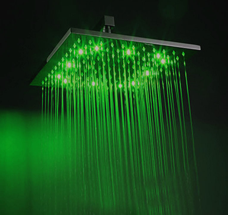 Shower Head Water Glow Power LED Square Brass Chrome Plated Bathroom Rainfall Shower High Pressure Shower Head
Shower Head Water Glow Power LED Square Brass Chrome Plated Bathroom Rainfall Shower High Pressure Shower Head