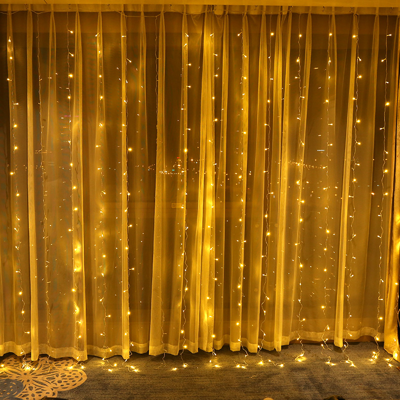 3X3m 300 LED Lamp Ornaments Curtain New Year Lights Christmas Decorations For Home Party Wedding Home Decor
3X3m 300 LED Lamp Ornaments Curtain New Year Lights Christmas Decorations For Home Party Wedding Home Decor