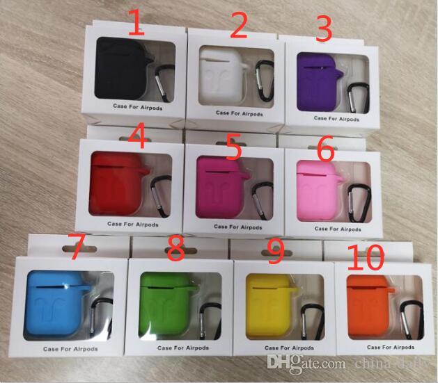 10pcs/lot For Apple AirPods Protective Shockproof Silicone Case Pouch With Dust Plug Retail Package For iPhone 7 Bluetooth Earphone
10pcs/lot For Apple AirPods Protective Shockproof Silicone Case Pouch With Dust Plug Retail Package For iPhone 7 Bluetooth Earphone