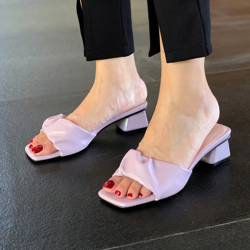 2020 Slippers Shoes Women Sandals New PU Leather Open Toe Folds Low-heeled Casual Slides Outdoor Beach Female Flip Flops 34-43, Purple
2020 Slippers Shoes Women Sandals New PU Leather Open Toe Folds Low-heeled Casual Slides Outdoor Beach Female Flip Flops 34-43, Purple
