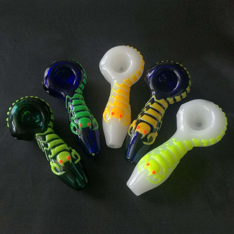 Glass Hand Pipe 4Inch Glow In The Dark Heady Scorpion Luminous Smoking Burner Tobacco Rig S moking Accessories
Glass Hand Pipe 4Inch Glow In The Dark Heady Scorpion Luminous Smoking Burner Tobacco Rig S moking Accessories