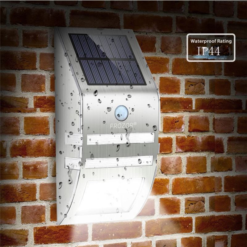Solar Powered Wall Lamp 2 LED Automatic Motion Sensor Security Light Waterproof Street Light For Patio Deck Yard Garden