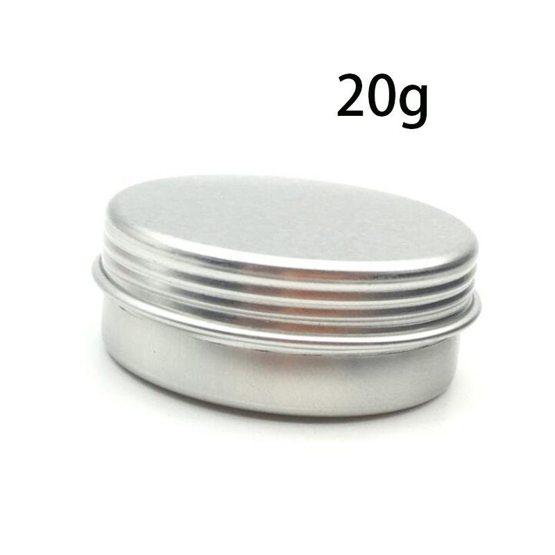 50pcs lot 5g 10g 15g 20g 30g 40g 50g 60g Aluminum Jars Empty Cosmetic Makeup Cream Lip Gloss Metal Aluminum Tin Containers