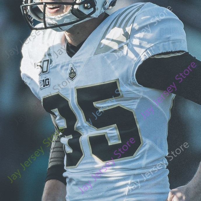 Custom Purdue Football Jersey Drew Brees Jack Plummer Doerue David Bell George Karlaftis Derrick Barnes Brycen Hopkins Top
