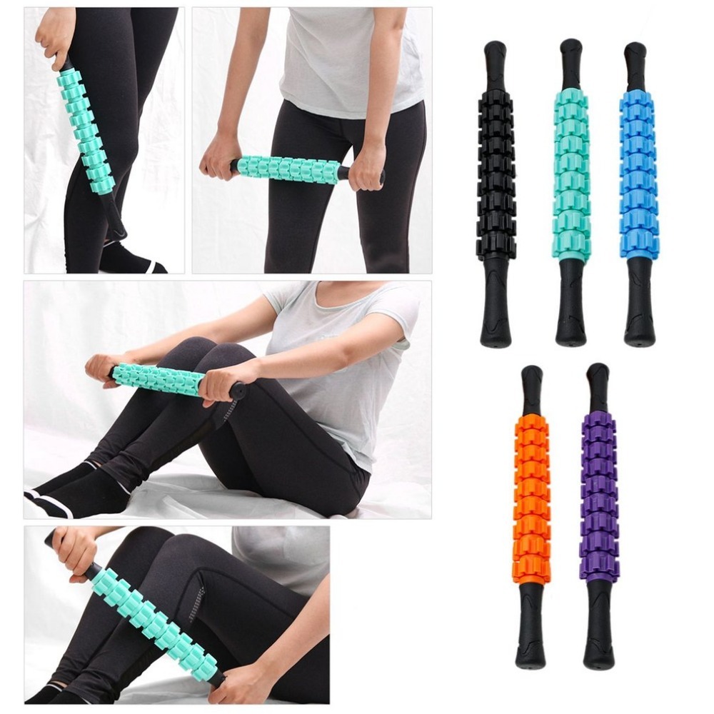 Portable Gear Massage Rod Muscles Relax Roller Muscle Massage Stick Accessories Bodybuilding Muscle Relaxation Massage Shaft