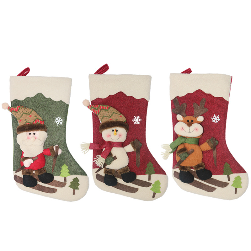 Christmas Stockings Santa Claus Sock Gift Kids Candy Bag Snowman Xmas Decoration for Home Christmas Tree Pendant Ornaments
Christmas Stockings Santa Claus Sock Gift Kids Candy Bag Snowman Xmas Decoration for Home Christmas Tree Pendant Ornaments