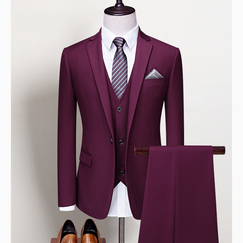 Custom Made Groom Tuxedos Light Grey Groomsmen Custom Made Side Vent Best Man Suit Wedding/Men Suits Bridegroom (Jacket+Pants+Vest)