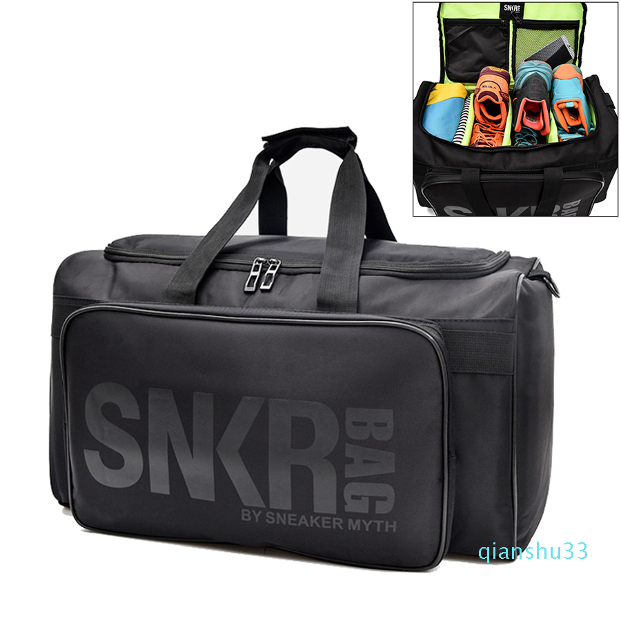 Wholesale- Sport Training Gym Bags Men Duffel Holdall Waterproof Fitness Travel Holiday Strap Shoulder Bag 55L, Black 1
Wholesale- Sport Training Gym Bags Men Duffel Holdall Waterproof Fitness Travel Holiday Strap Shoulder Bag 55L, Black 1