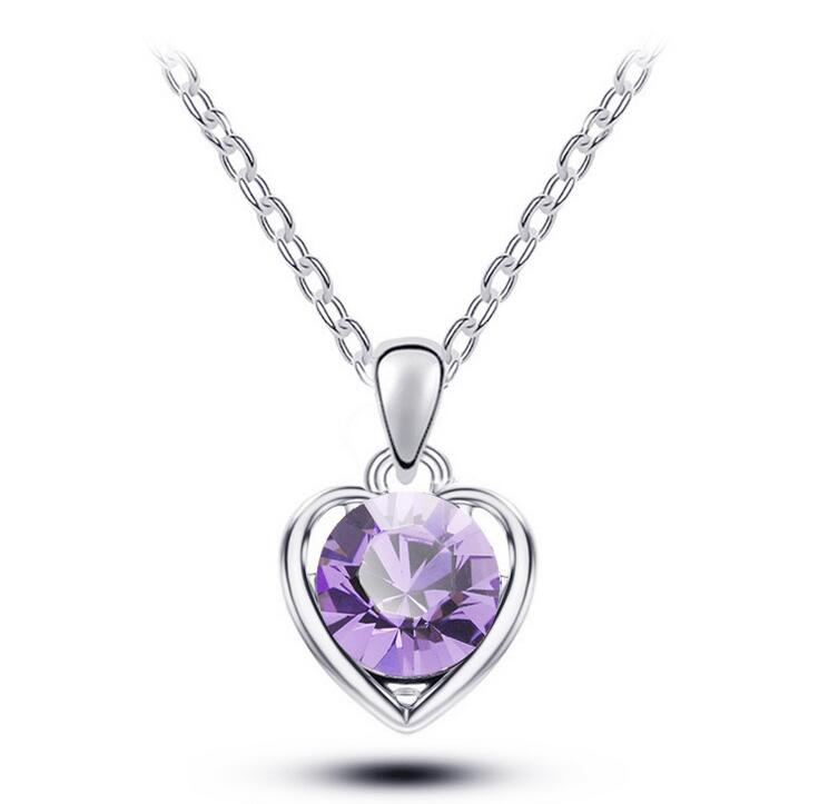 Necklace Heart Pendant Women's Alloy Pendant DJN95 mix order Pendant Necklaces jewelry