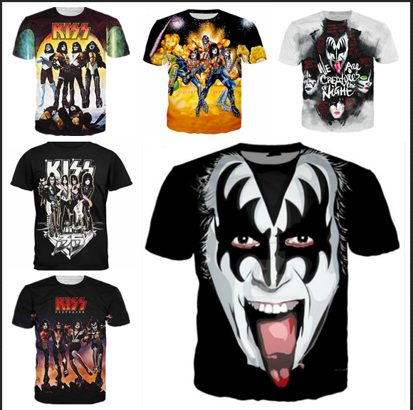 KISS Band T-shirts New Fashion Men Women 3D Character T-shirts Casual T Shirt 3D Print T Shirt Tops DC081, Beige
KISS Band T-shirts New Fashion Men Women 3D Character T-shirts Casual T Shirt 3D Print T Shirt Tops DC081, Beige
