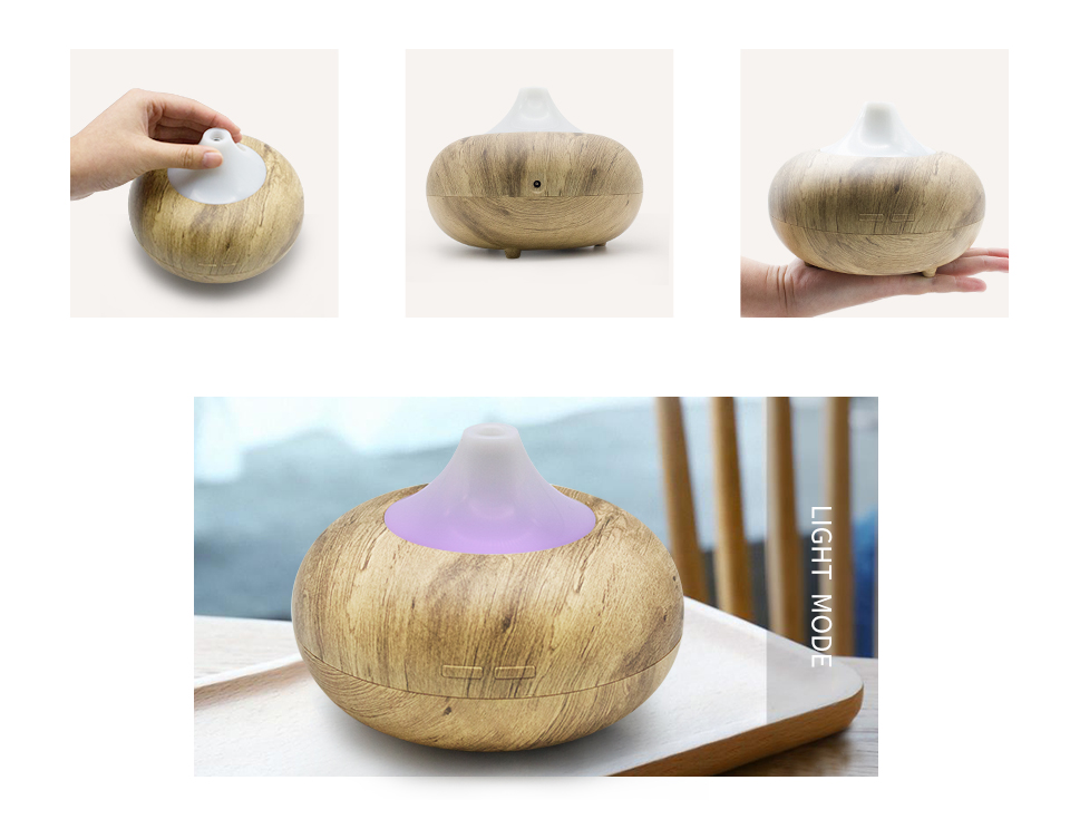 300ML Air Humidifier Diffuser Diffuseur Huile Essentiel 7 Colors LED Timing Sleep Light Humidificador Ultrasonico