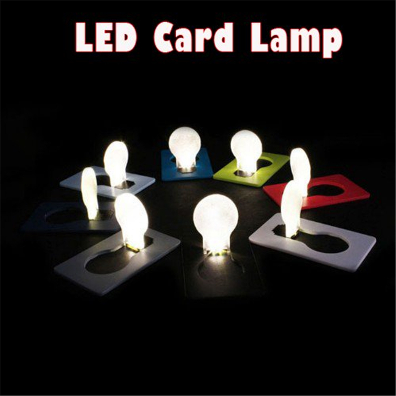LED Card Light Pocket Novelty Lamp LED Credit Card Portable Light Mini Light Put In Purse Wallet Emergency Portable