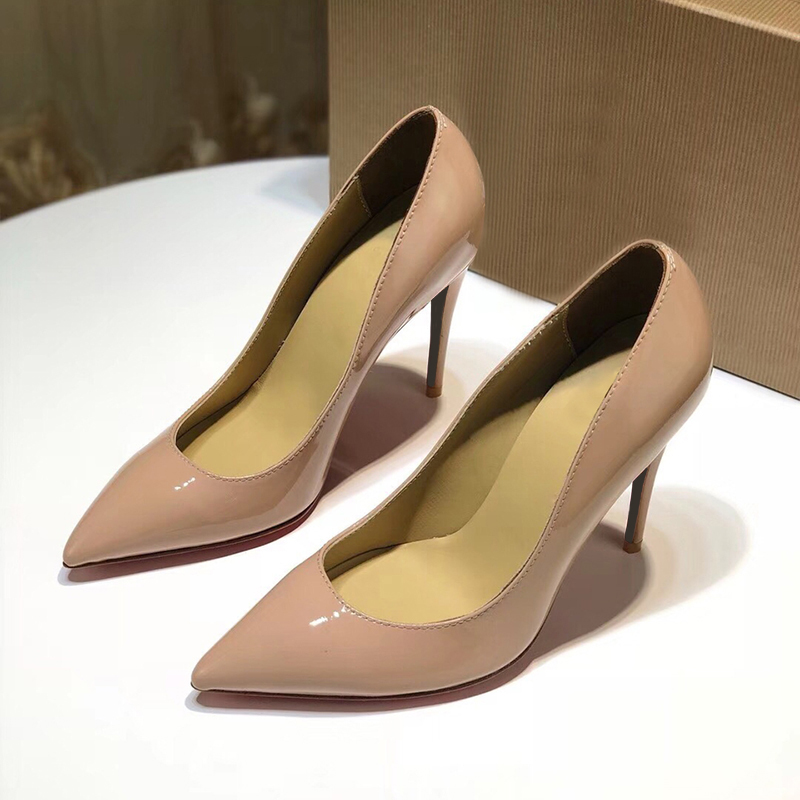 Red Bottom High Heel Shoes Women Designer Patent Leather High Heel Dress Shoes Slip-On Pointed Toes Women Red Sole Shoes, Black
Red Bottom High Heel Shoes Women Designer Patent Leather High Heel Dress Shoes Slip-On Pointed Toes Women Red Sole Shoes, Black