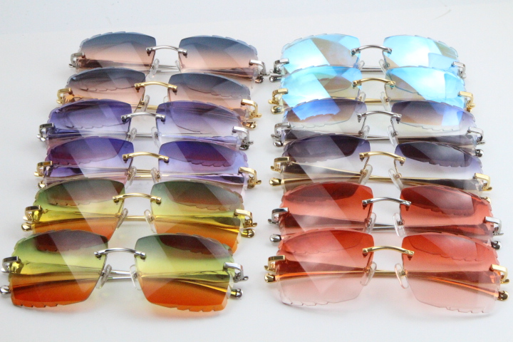Metal leopard series Sunglasses 3524012 Unique Oversized Shapes Large Square Gradient Lenses Surround Rimless Eyewear C Decoration gold frame glasses
Metal leopard series Sunglasses 3524012 Unique Oversized Shapes Large Square Gradient Lenses Surround Rimless Eyewear C Decoration gold frame glasses