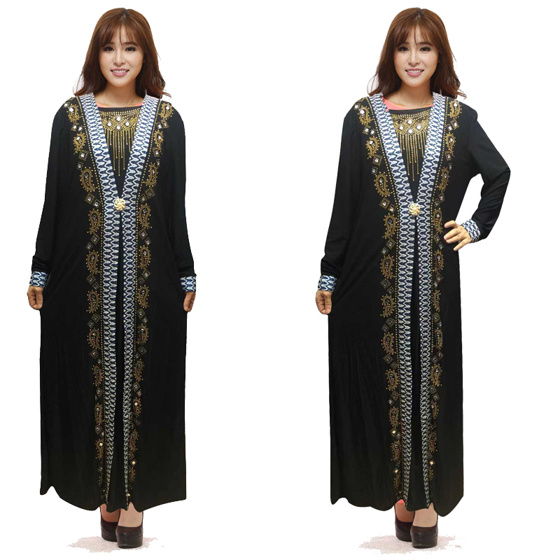 Islam Muslim Black Abayas Robe for Women Turkish Dresses Dubai Kaftan Turkey Islamic Clothing Malaysia Takchita Djellaba Jilbab Caftan 2020