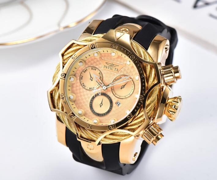 Swiss cosc brand INVICTA LOGO rotating dial super quality Men's watch Multifunction business silicone quartz watch, Slivery;brown
Swiss cosc brand INVICTA LOGO rotating dial super quality Men's watch Multifunction business silicone quartz watch, Slivery;brown