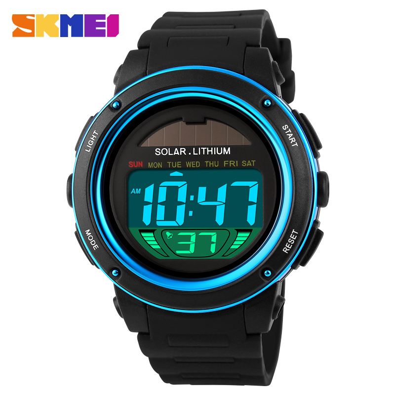 SKMEI Brand Solar Energy Men Electronic Sports Watches Outdoor Military LED Watch Digital Wristwatches Relogio Masculino 1096, Slivery;brown
SKMEI Brand Solar Energy Men Electronic Sports Watches Outdoor Military LED Watch Digital Wristwatches Relogio Masculino 1096, Slivery;brown