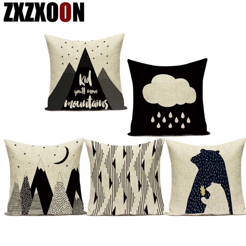 Cotton Linen Cute Cartoon Mountain Moon Geometric Cloud Animals Decorative Pillows Sofa Cushion Cover for Living Room Pillowcase
Cotton Linen Cute Cartoon Mountain Moon Geometric Cloud Animals Decorative Pillows Sofa Cushion Cover for Living Room Pillowcase