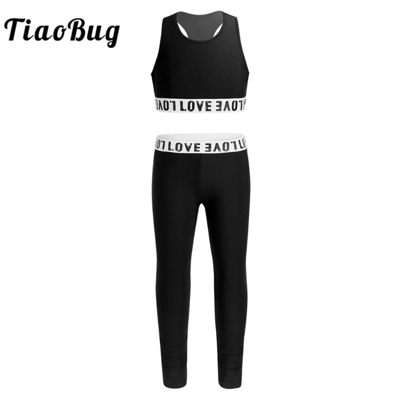 Summer Kids Girls Two-piece Sportswear Letter Printed Sleeveless Racerback Crop Top with Pants Fitness Workout Athletic Outfit, Black
Summer Kids Girls Two-piece Sportswear Letter Printed Sleeveless Racerback Crop Top with Pants Fitness Workout Athletic Outfit, Black