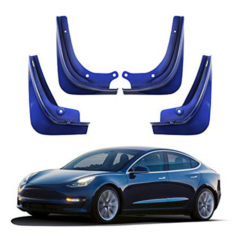 4Pcs/Set Car Mud Flaps Front Rear Mudguard Splash Guards Mudguards Car Fender Mudflaps For Tesla Model 3 2016~2019