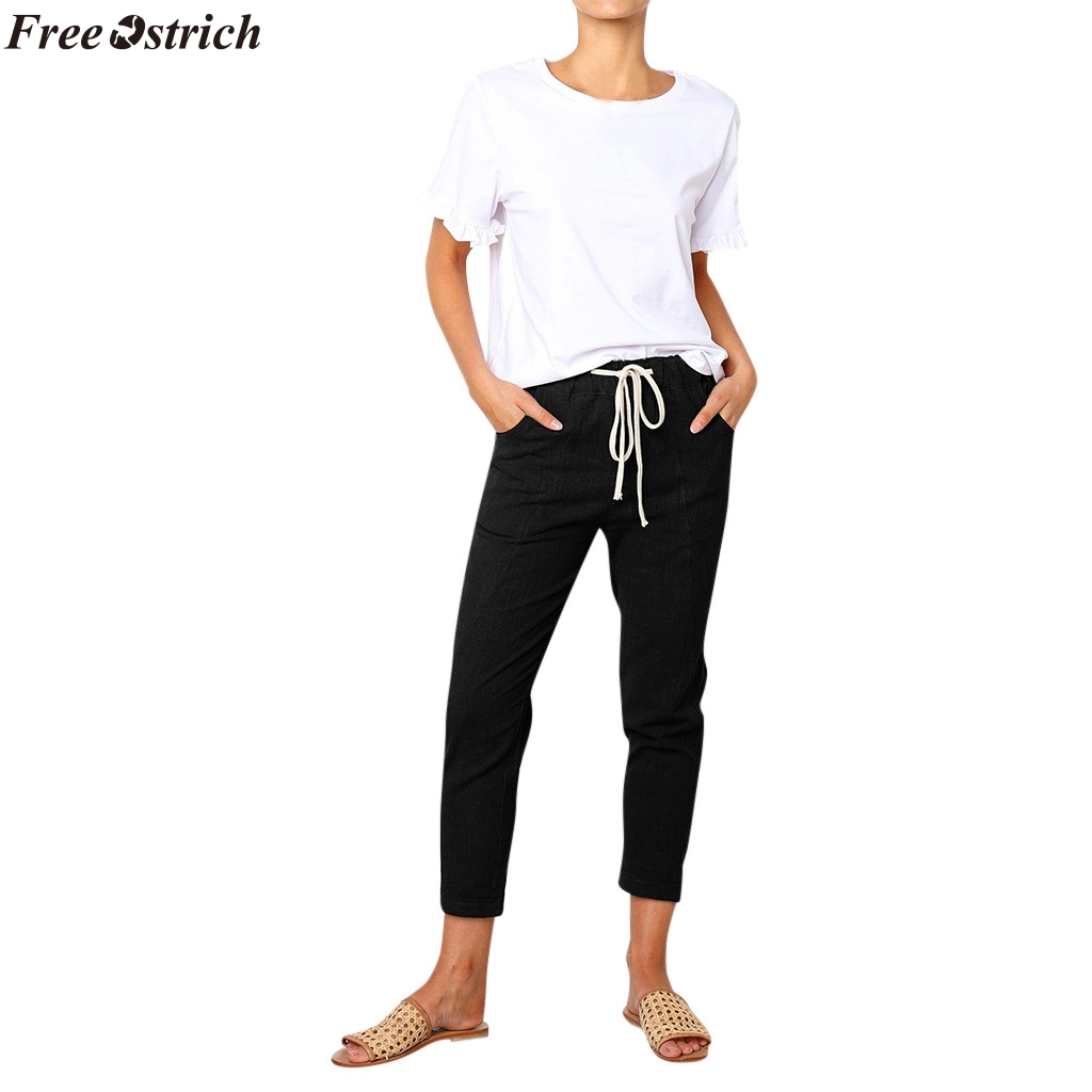 FREE OSTRICH New Fashion Women Casual Solid Pockets Pants Waistband Bandage Mid-Waist Pencil Trousers Pencil Stretch Skinny Sexy, Black
FREE OSTRICH New Fashion Women Casual Solid Pockets Pants Waistband Bandage Mid-Waist Pencil Trousers Pencil Stretch Skinny Sexy, Black