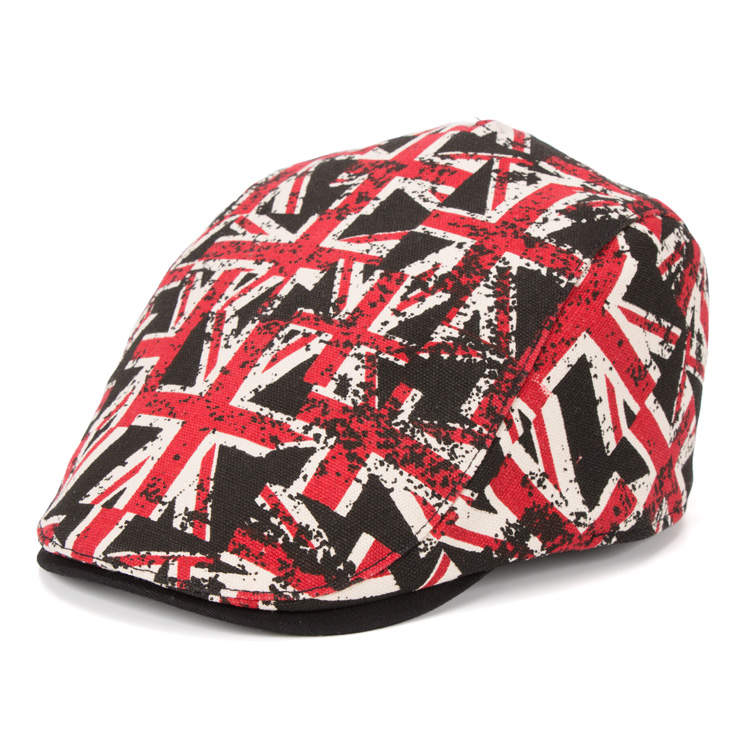 Berets Drop 2021 Spring And Summer Adult Ivy Hats Women Beret Caps Men Skull Print Cotton Sboy Cap