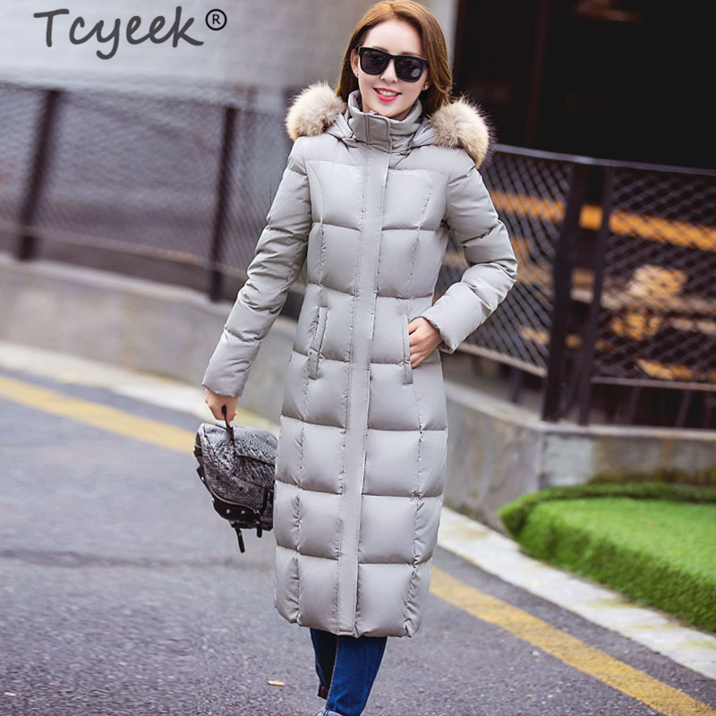 Tcyeek Women Winter Down Jacket Long Down Coat Female Large Fur Hooded Warm Clothes Thick Slim Jackets Ladies Clothing k-5034, Black
Tcyeek Women Winter Down Jacket Long Down Coat Female Large Fur Hooded Warm Clothes Thick Slim Jackets Ladies Clothing k-5034, Black