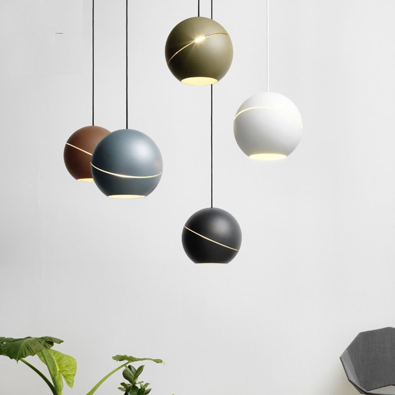 Nordic Creative Ball Pendant Lights lamps Modern Minimalist Bedroom Bedside led Lamp Bar Restaurant living Room Personality