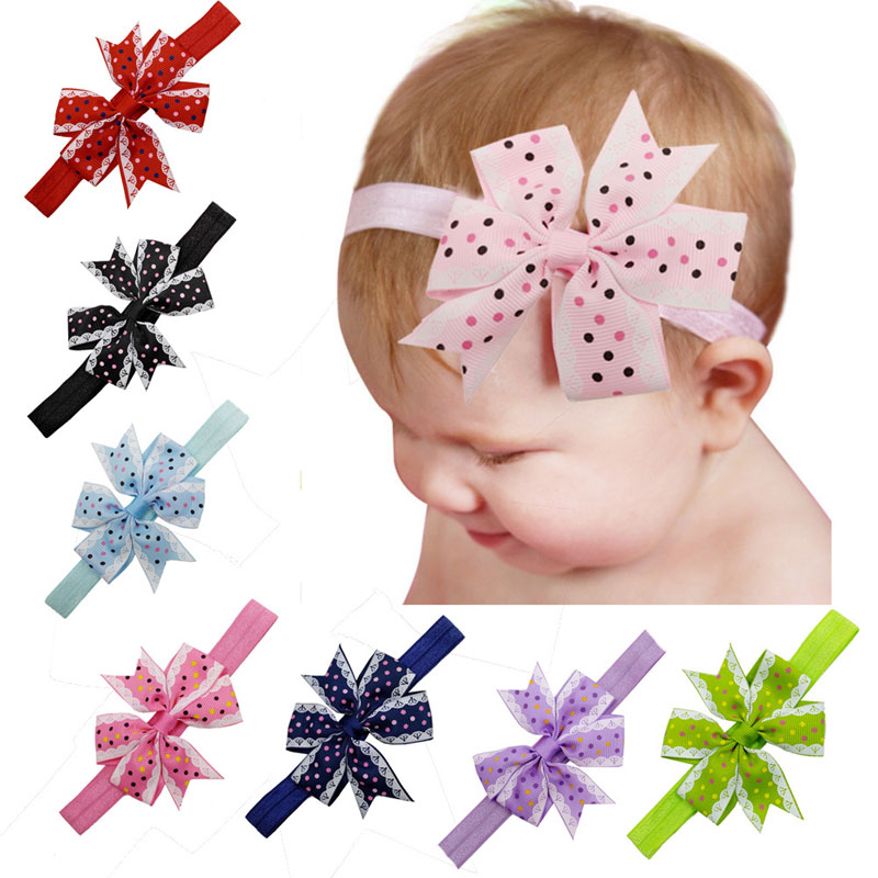 Hot Sale Baby Bows Dot Print headbands Grosgrain Ribbon Children Kids Bowknot Hairband Girls Hair Accessories, Mixed color
Hot Sale Baby Bows Dot Print headbands Grosgrain Ribbon Children Kids Bowknot Hairband Girls Hair Accessories, Mixed color