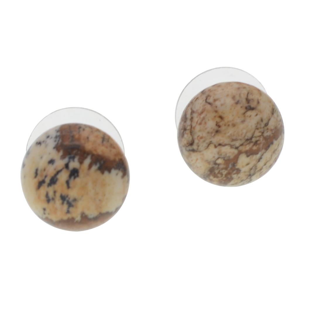 Bread Bead Stud Earrings Natural Crystal Ladies Girls Simple Temperament Fashion Earrings