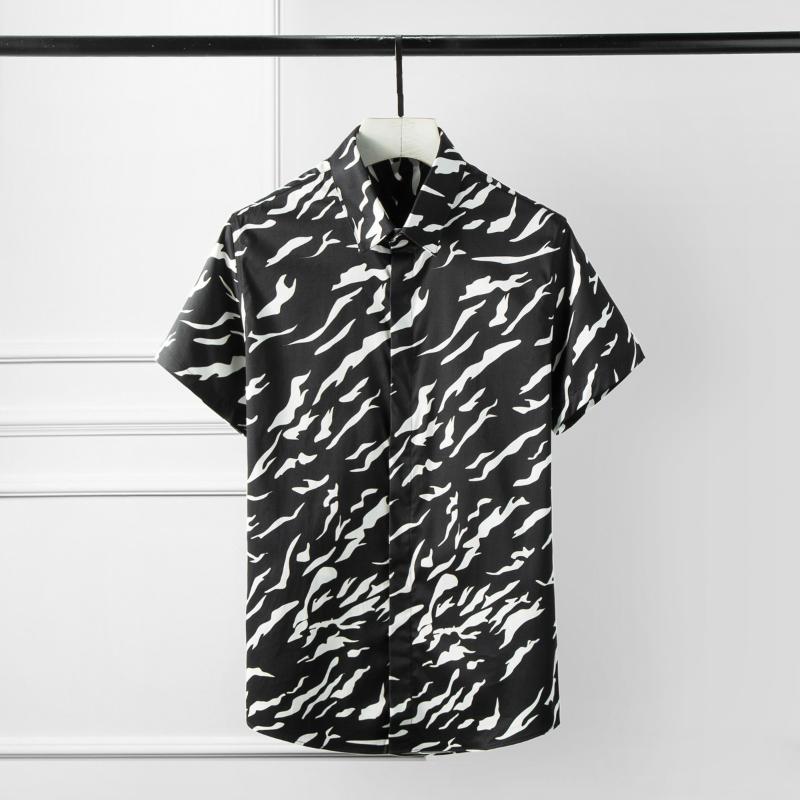 New Digital Printing Mens Shirts Summer Allover Printed Short Sleeve Men Shirt Camisa Masculina Wave Pattern Slim Fit Shirts Man, White;black
New Digital Printing Mens Shirts Summer Allover Printed Short Sleeve Men Shirt Camisa Masculina Wave Pattern Slim Fit Shirts Man, White;black