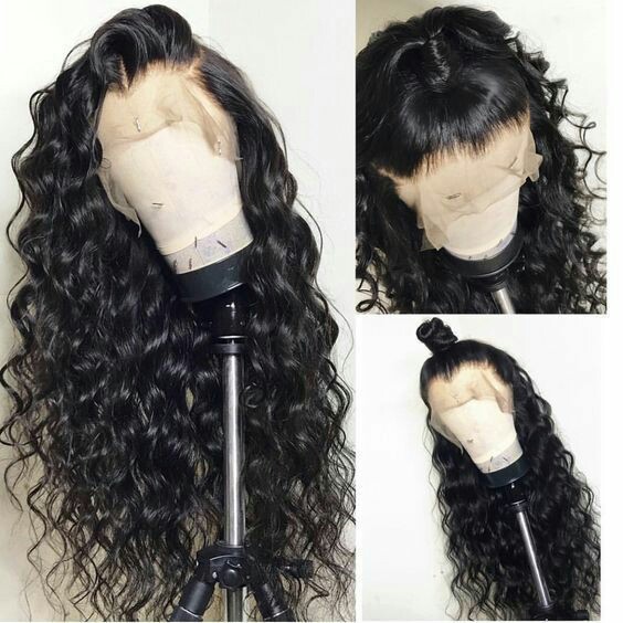 360 Lace Frontal Wave Human Hair Wigs 150% Density Brazilian Loose Wavy Wig with Baby for Black Women Natural Color 18 inch diva1