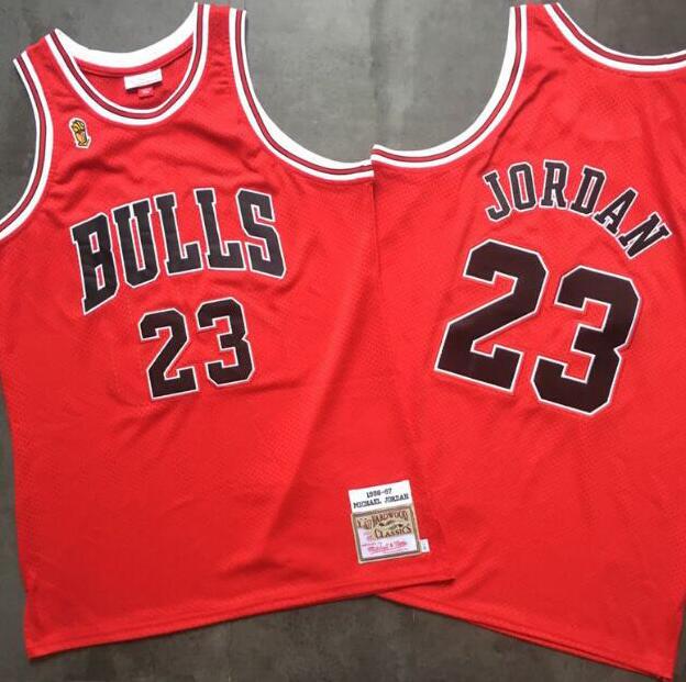 Men S-2XL basketball Jerseys Chicago Bulls 23 Michael JD Mitchell & Ness 1996-97 ultimate victory red and white Swingman Jersey, Black;red
Men S-2XL basketball Jerseys Chicago Bulls 23 Michael JD Mitchell & Ness 1996-97 ultimate victory red and white Swingman Jersey, Black;red