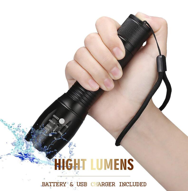 CREE For High Tactical 3800Lumens Light LED Battery Zoomable T6 Mini LED XML Torch Flashlights Power 3xAAA Or 1x18650 Torches Ogwkv
CREE For High Tactical 3800Lumens Light LED Battery Zoomable T6 Mini LED XML Torch Flashlights Power 3xAAA Or 1x18650 Torches Ogwkv