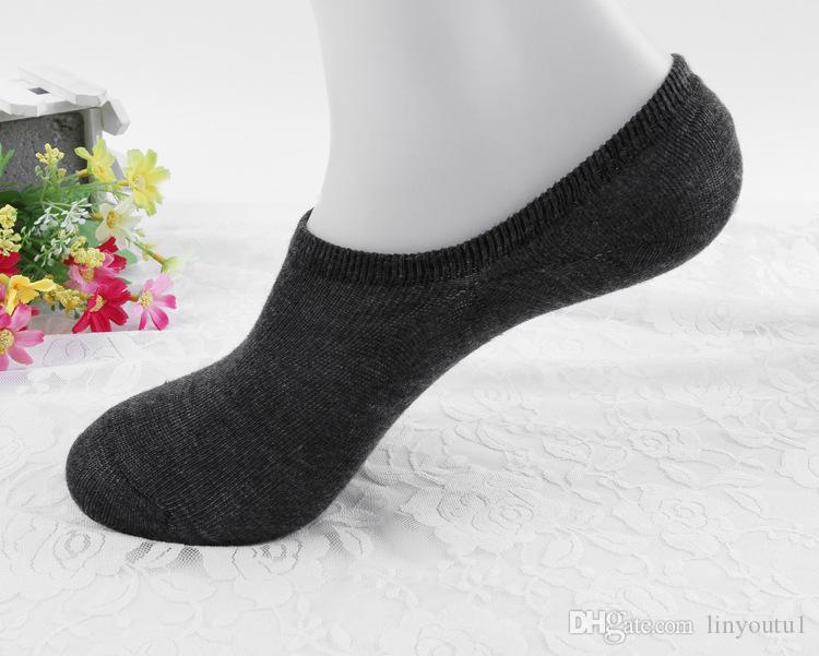 Summer Silicone Men Socks Anti-Silp No Show Retro Invisible Socks Lot Casual Slippers Thin Sox Set