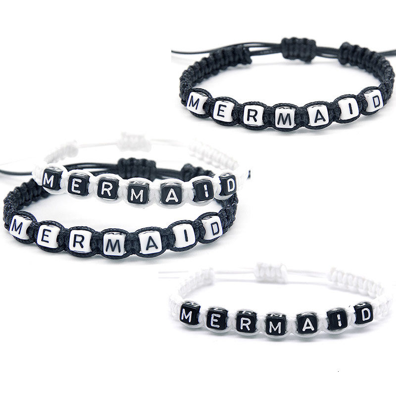1pcs Mermaid Is Beautiful Charm Bracelets Rope Chain Infinity Adjust Size For Cute Girls Diy Beaded Jewelry Gifts Supplies
1pcs Mermaid Is Beautiful Charm Bracelets Rope Chain Infinity Adjust Size For Cute Girls Diy Beaded Jewelry Gifts Supplies