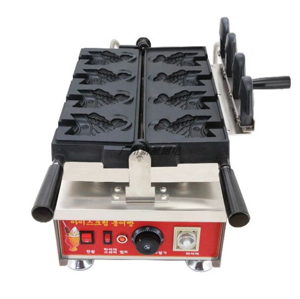 Open mouth fish waffle machine household Ice Cream Fish Shape Waffle Baker Open Mouth Fish Waffle Maker Electric Taiyaki Machine от DHgate WW