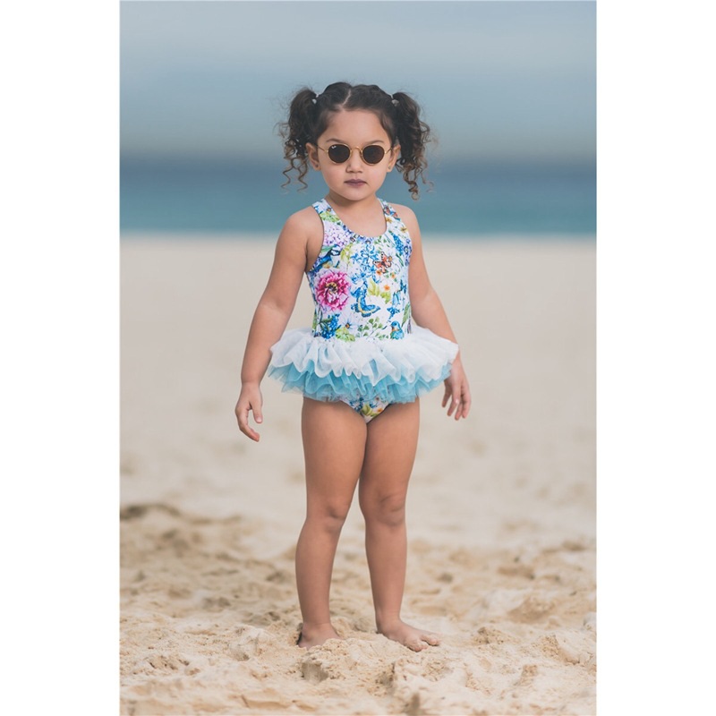 Baby Girls Dogs Cats Swimwear 2019 Girls TUTU Swimsuit Kids One Pieces Swimwear For Girls For 80-140cm